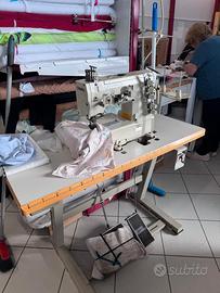 Macchina due aghi con copertura