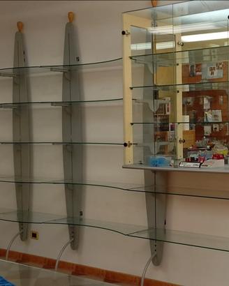 scaffale mensole in cristsllo