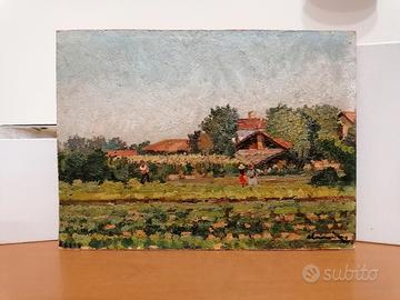 Quadro Carlo Cavalieri no olio tela tempera tavola