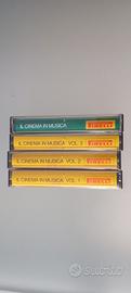4 x musicassette film in musica Pirelli 
