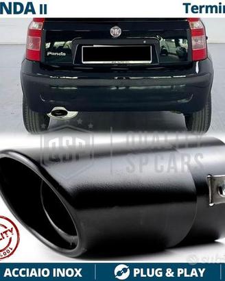 TERMINALE di Scarico per FIAT PANDA 169OVALE NERO