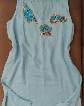 Abito lino donna Positano Taglia S,M Nuovo 