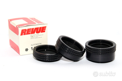 REVUE EXTENSION TUBE M42 Tubi Prolunga mm 11 17 23