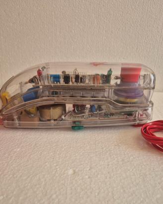 Telefono trasparente vintage anni 90 