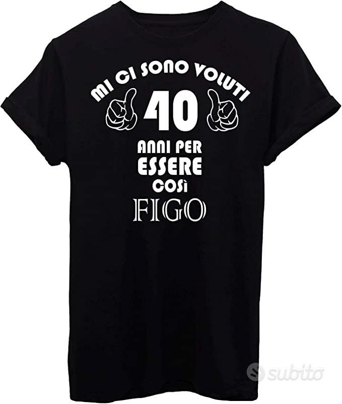 Maglietta T-Shirt Compleanno 40 Anni Uomo Donna Bambini - Years Of