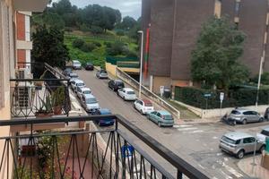 Cagliari, via Castelvì, quadrivano luminoso