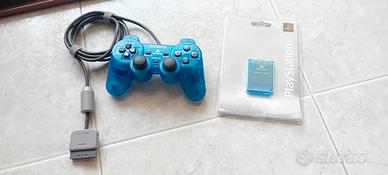 controller sony ps1 trasparente + memory card