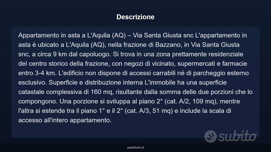 Appartamento – L'Aquila, Quarto di San Giorgio, Poggio di Roio - Vista 4