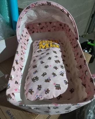 Culla portatile bambola Bebi Mia, vintage  anni 80