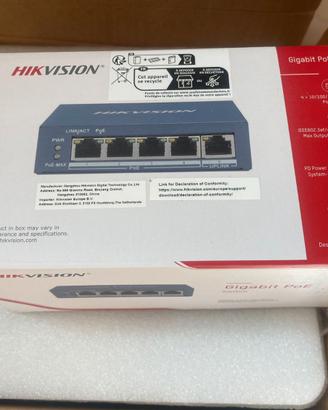 Hikvision switch 5 porte - DS-3E0105P-E/M(B)