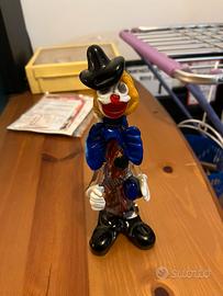 Pagliaccio/Clown vetro Murano