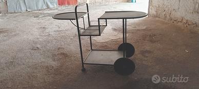 Carrello  bar aperitivo ,e bottiglie brocca