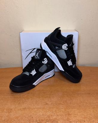 Air Jordan 4 Nere e Bianche NUOVE 43