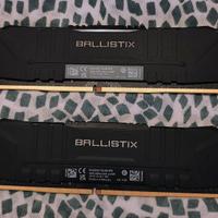 16 GB RAM ddr4 crucial ballistix 3200 mhz