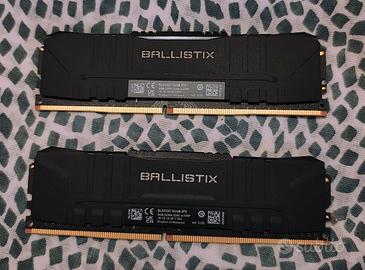 16 GB RAM ddr4 crucial ballistix 3200 mhz