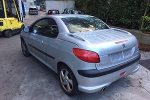 Ricambi Peugeot 206 CC 2002 1600cc benzina NFU