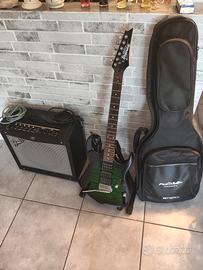 chitarra Ibanez +  amplificatore fender