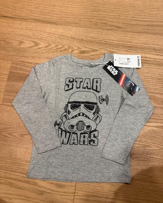 Maglia bambino star wars nuova con cartellino 116