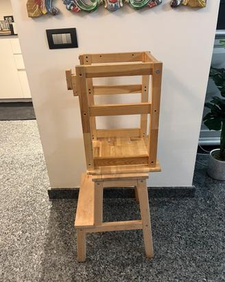 Sgabello/torre per bimbi stile montessoriano