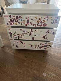 casettiera e tavolino bimbo ikea