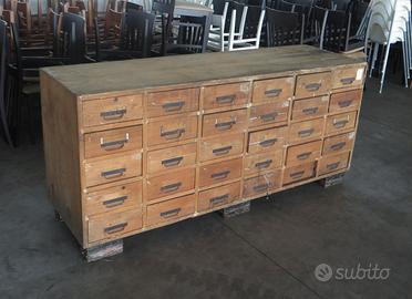 ANTICA CASSETTIERA BANCONE NEGOZIO CREDENZA