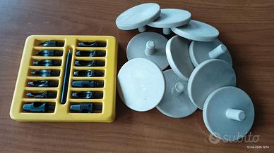 14 fustelle e 10 basi per torchietti 