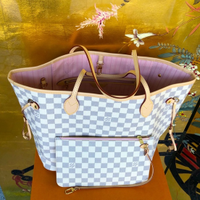 Ballerina Louis Vuitton Neverfull MM rosa azzurra