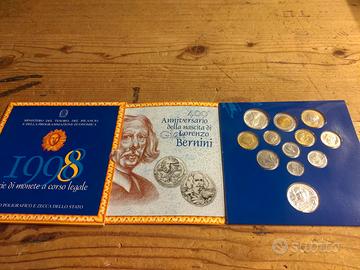 DIVISIONALE ITALIA-1998-12 VALORI-2 ARGENTI-FOTO