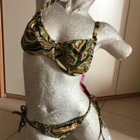 Costume bikini fantasia verde
