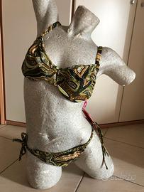 Costume bikini fantasia verde