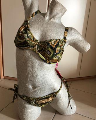 Costume bikini fantasia verde