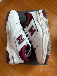 New Balance 550 Burgundy Cyan