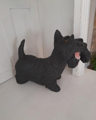 Riproduzione in resina di schnauzer 