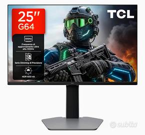 TCL 25G64 Gaming Monitor LED mini QD da 25 300HZ