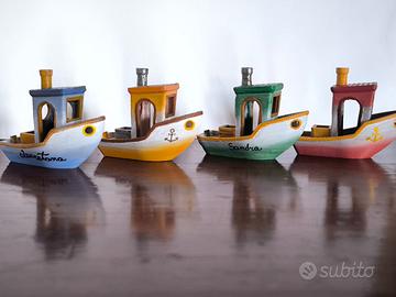 Barchette dipinte a mano