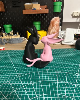 Espeon & Umbreon in love stilizzato 🩷🖤