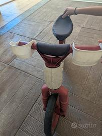 Bellelli bicicletta senza pedali b-bip bianca e ro