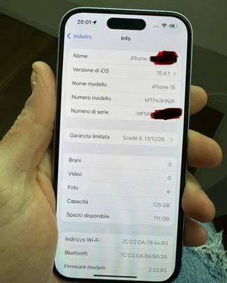 Iphone 15 128 blue