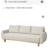 Divano letto 3 posti 