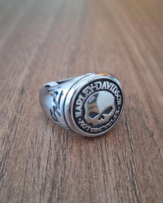 anello harley davidson teschio 