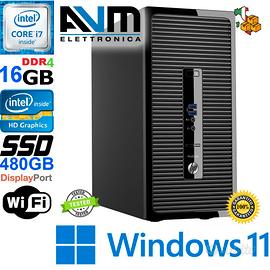 PC HP ProDesk 400 G3, Core i7, RAM 16GB, SSD 480GB