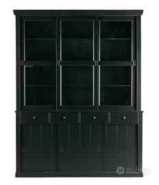 Lagos - Credenza in legno nero a 3 ante nuova