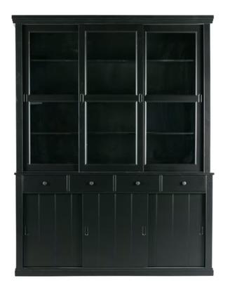 Lagos - Credenza in legno nero a 3 ante nuova