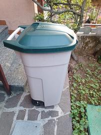 bidone x giardino o accessori, con rotelle 