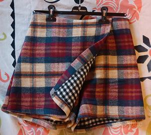 Gonna pantalone a quadri 
