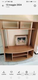 libreria con porta tv