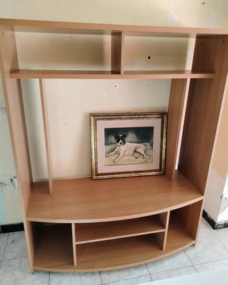 libreria con porta tv