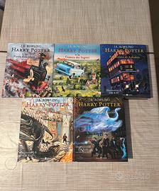 Harry Potter lotto 5 libri Ediz.Illustrata Jim Kay