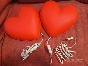 Coppia Lampade Cuore IKEA SMILA HJÄRTA Vintage
