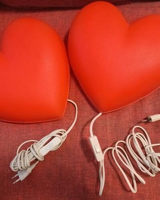 Coppia Lampade Cuore IKEA SMILA HJÄRTA Vintage